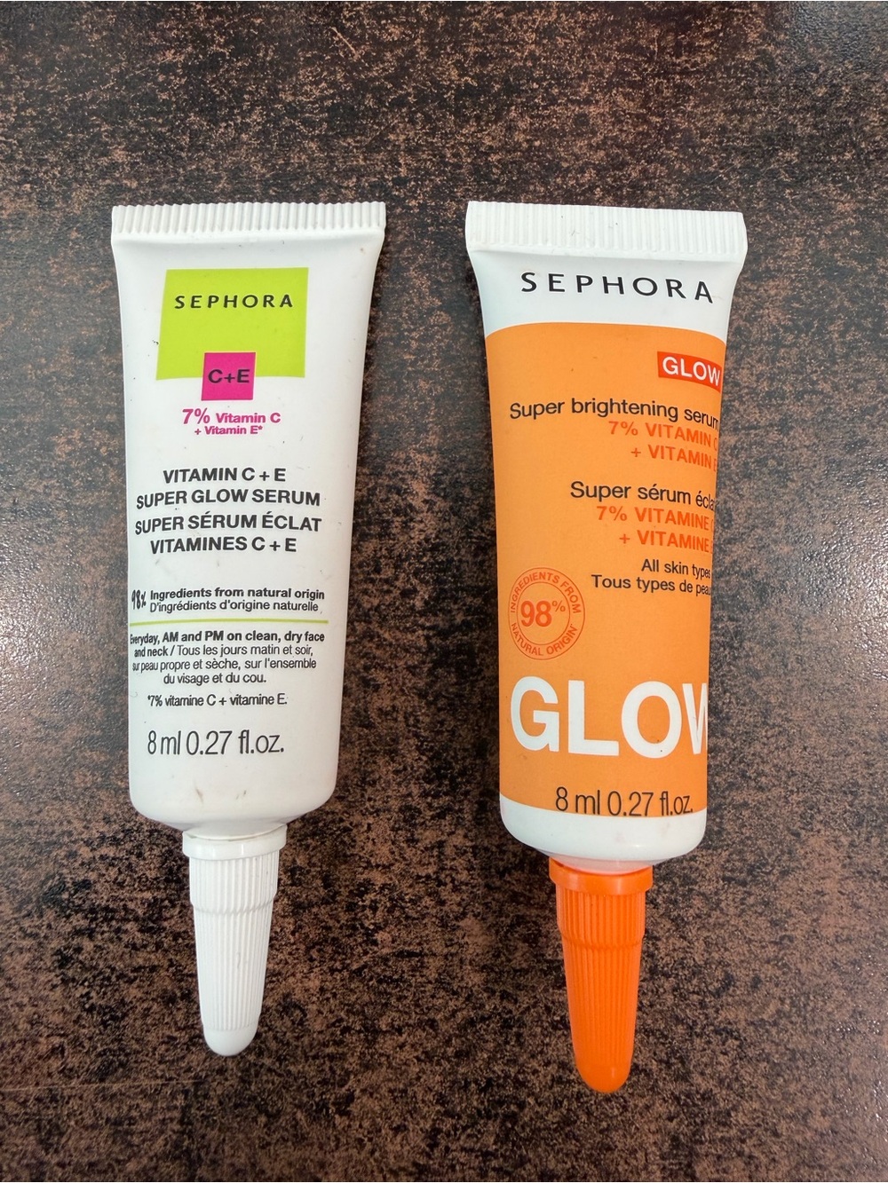 Sephora Glow Super Brightening Serum Duo in Orange & White